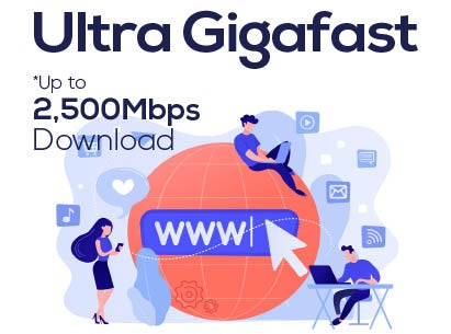 2,500Mbps Download Speeds